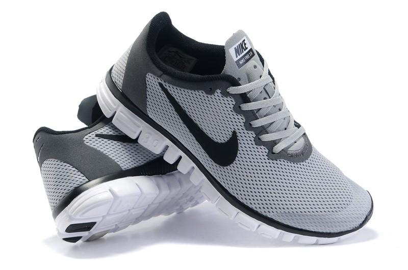 Nike Free 3.0 v2 Mens Shoes grey black - Click Image to Close